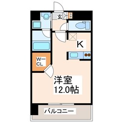 フルール南熊本の物件間取画像